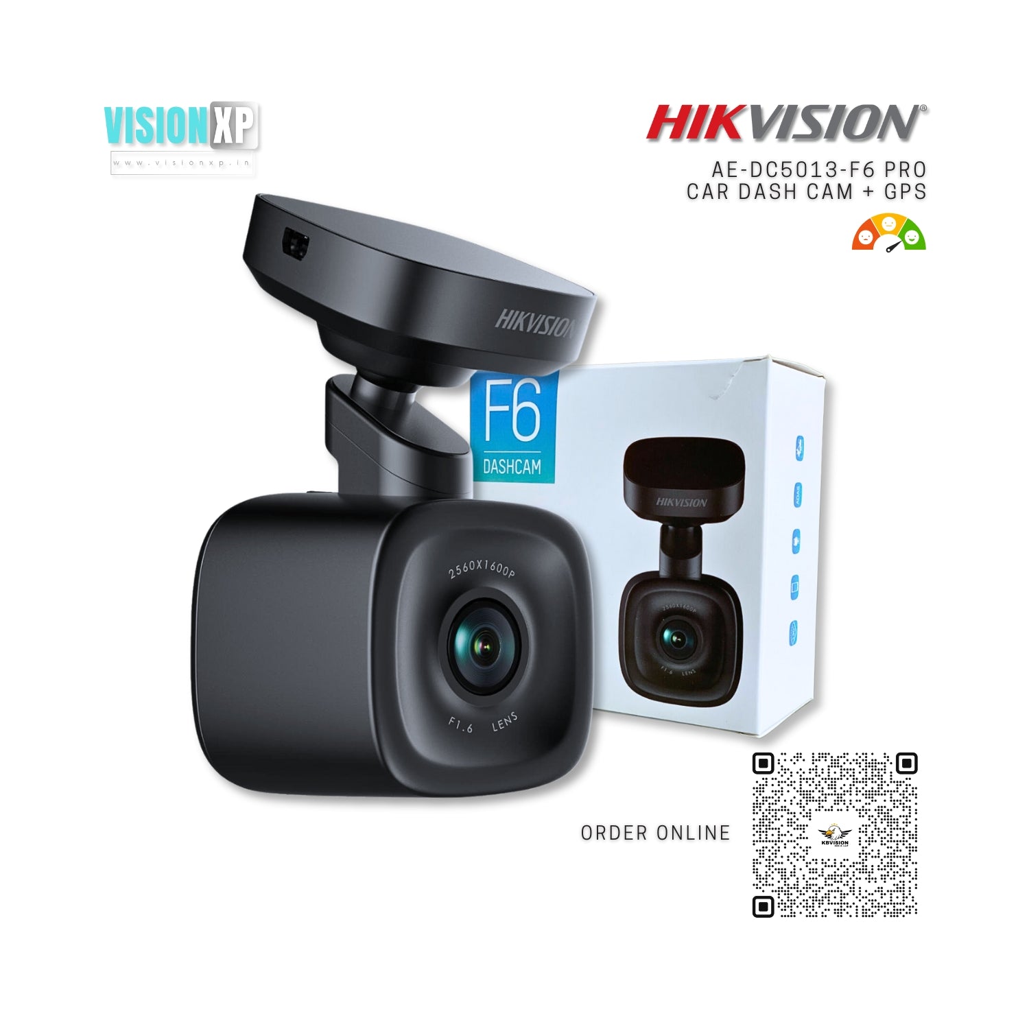 Hikvision AE-DC5013-F6 Pro Car Dash Cam with GPS Hikvision AE-DC5013-F6 Pro Car Dash Cam with GPS